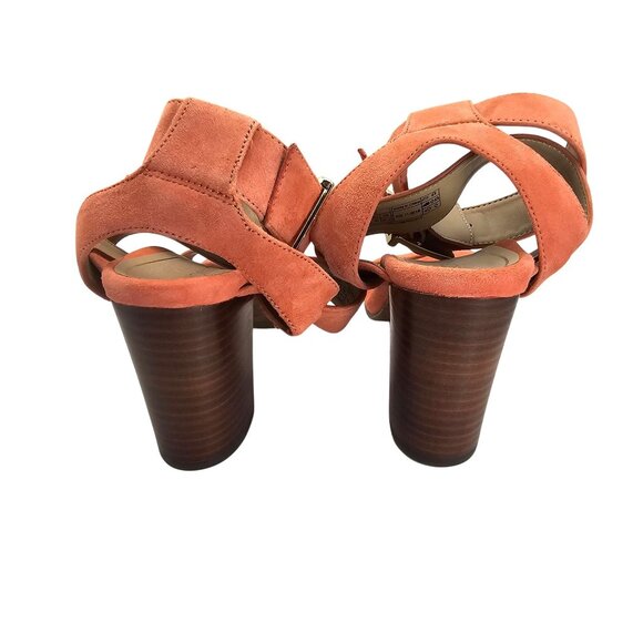 Vionic 8.5 Sofia Coral Block Heeled Sandal Suede - Picture 7 of 12